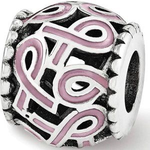 Sterling Silver Pink Breast Cancer for Pandora